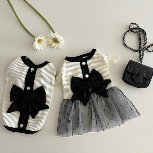 Luxury Dog Dress for Small Dogs Cute Lace Summer Puppy Dress with Bow for Chihuahua, Yorkie & Cats