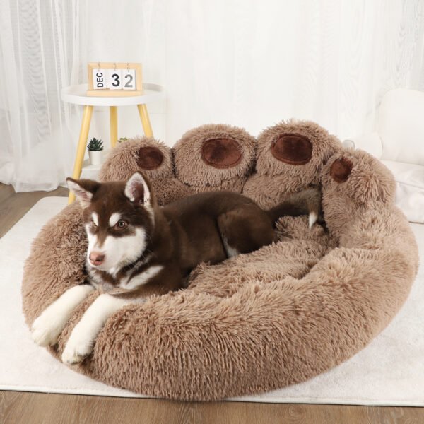 Fluffy Calming Dog Bed Soft Plush Pet Sofa Bed for Small, Medium & Large Dogs and Cats